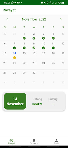 Presensi Kemenag BU Screen 3