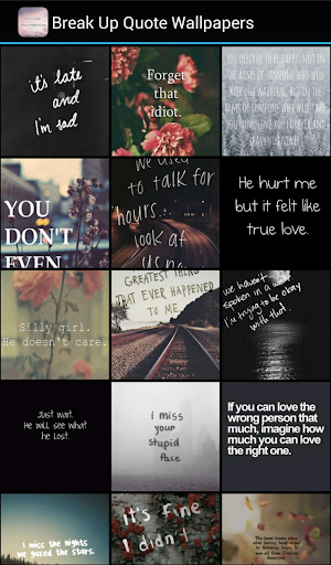Break Up Quote Wallpapers Screen 2