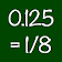 Decimal to Fraction Calculator icon