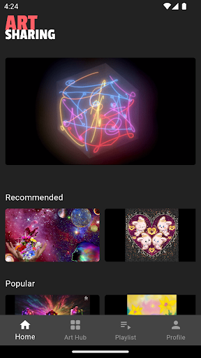 Android application Art Sharing - Digital Art OTT screenshort
