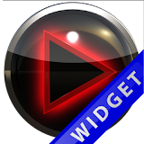 Poweramp Widget Red Glow icon