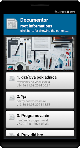 Android application Documentor screenshort