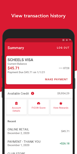 Scheels Visa Card Screen 3