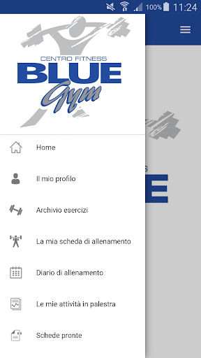 Android application Blue Gym screenshort