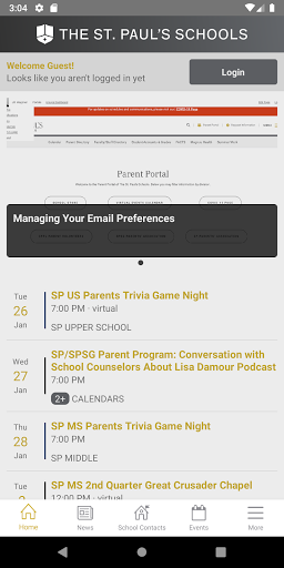 Android application The St. Paul's Schools screenshort