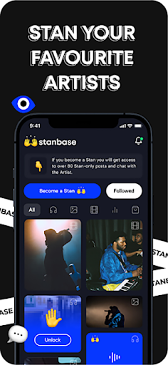 Android application Stanbase for Artist screenshort