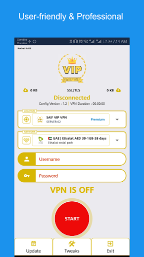 Saif VIP VPN screenshot 2