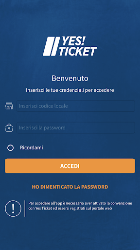 Android application Yes Ticket Smart screenshort