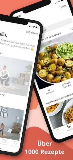 EatMoveFeel: Workouts, Rezepte Screen 2