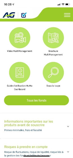 Android application AG MuMa Dashboard screenshort