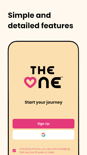 Android application The One Dating screenshort