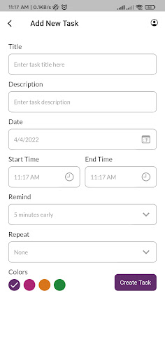Task Reminder Screen 3