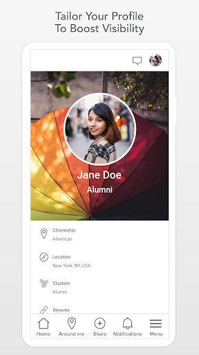 Android application QF Alumni screenshort