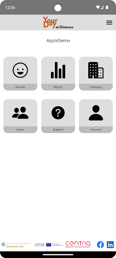 Android application Your Day at Distance screenshort