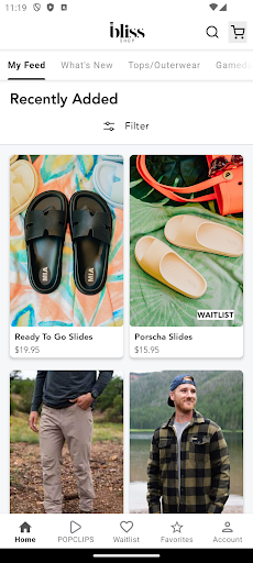 Android application The Bliss Shop screenshort