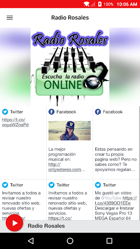 Android application Radio Rosales screenshort