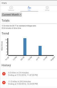 Mileage Tracker Screenshot