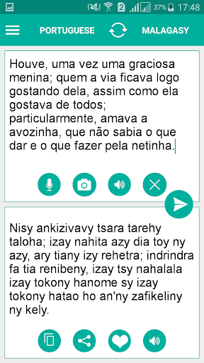 Android application Malagasy Portuguese Translator screenshort