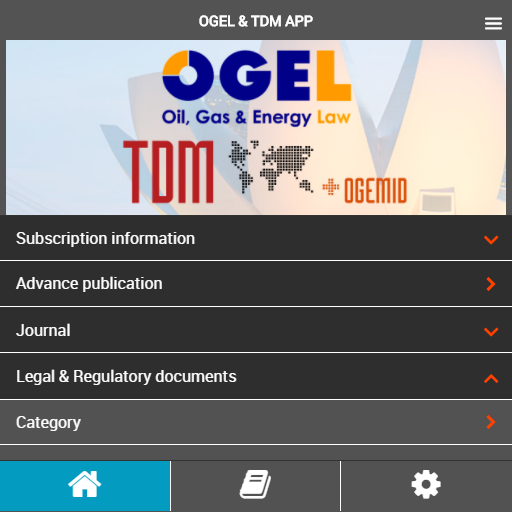 Android application OGEL & TDM Law Journals screenshort