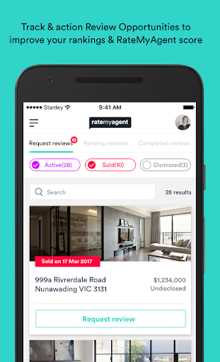 RateMyAgent App (AU) Screen 2