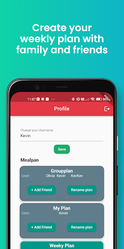 Mealpy - Weekly Meal Planner Screen 2