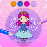 Princess Coloring Book: Fun Dressing Game Apk