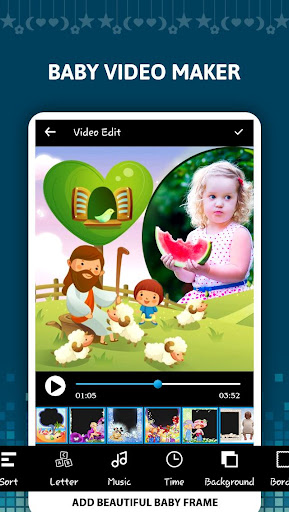 Baby Video Maker With Song Screen 3