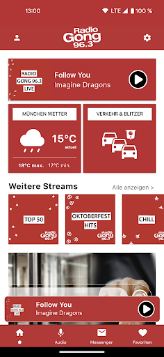 Android application Gong 96.3 screenshort