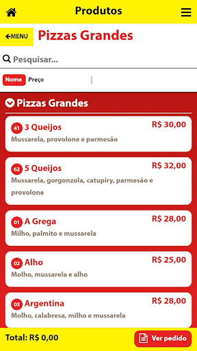 Pizzaria Lilian Screen 2