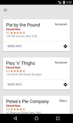 Android application Pie Now screenshort