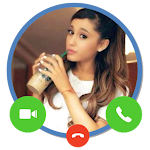 Cover Image of Descargar Ariana Grande live callprank wallpaper 1 APK