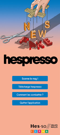 Android application Hespresso - Fake news screenshort