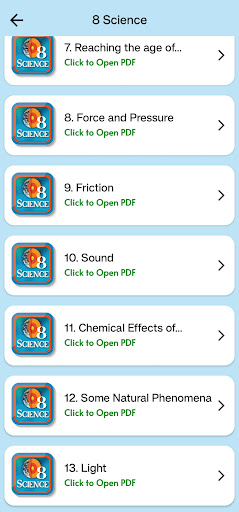 Class 8 Science for 2024-25 Screen 3