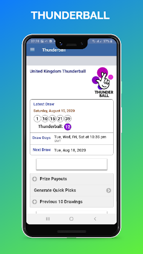 UK Lottery Results Screen 2