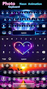 Neon Photo Keyboard LED Theme
