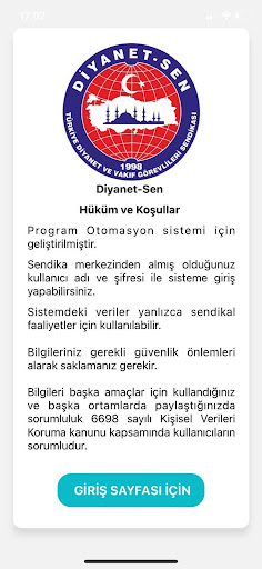 Diyanet-Sen Otomasyon Screen 2