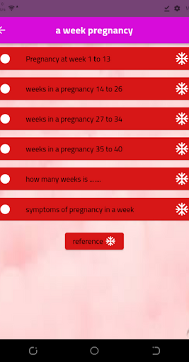 a week pregnancy Screen 2