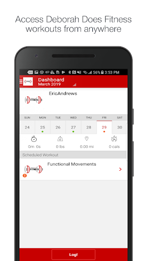 Android application Deborah Does Fitness screenshort