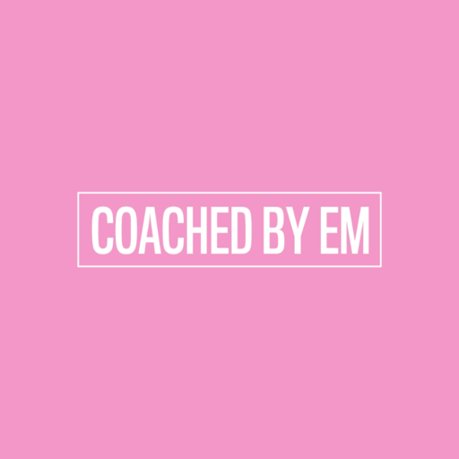 COACHED BY EM logo