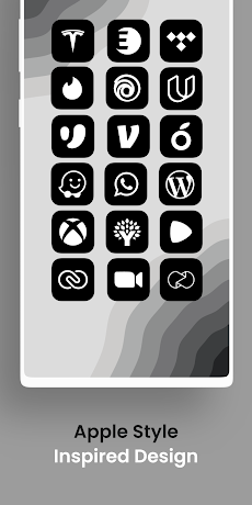 iOS 16 Black - Icon Packのおすすめ画像4