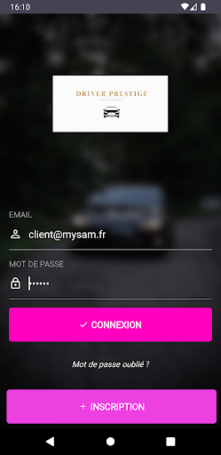 Android application TransportLuxury83 screenshort