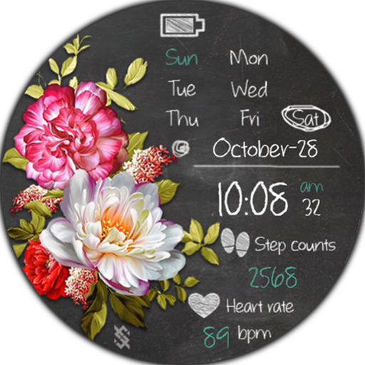 BFF83- Blackboard Art Flower logo