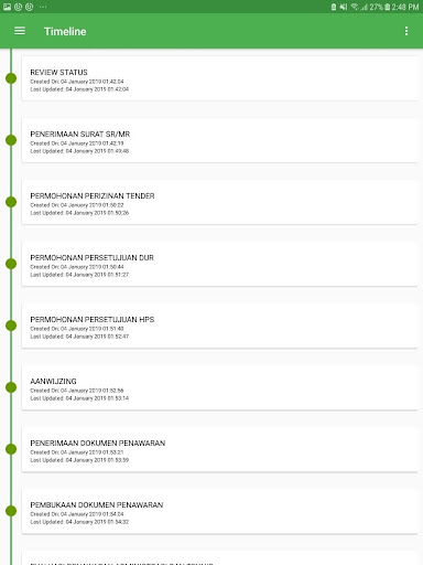 Android application MANTAP screenshort
