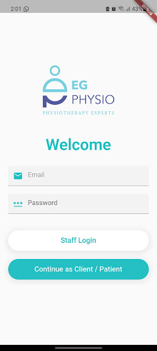 Android application EgPhysio screenshort
