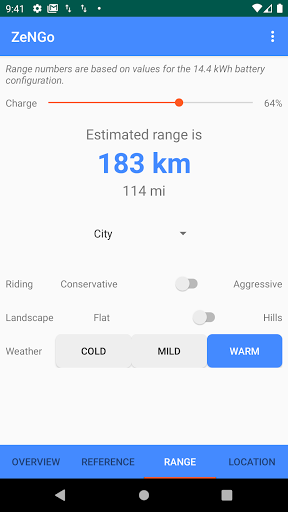 Zer0 Electric Motorcycles App Screen 3