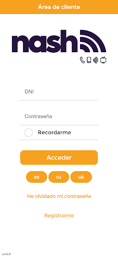 Android application Mi Nash screenshort