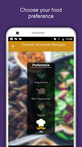 Android application Central American Food Recipes screenshort