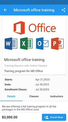 TrainEasy Demo Screen 3
