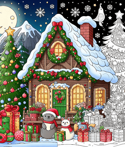 Android application Coloring Book: Christmas Games screenshort