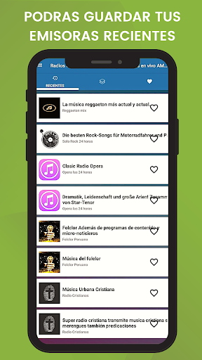 Android application Emisoras Online AM FM screenshort